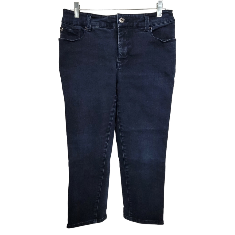 Chico's So Slimming Blue Capri Size 0.5 (W-29)
